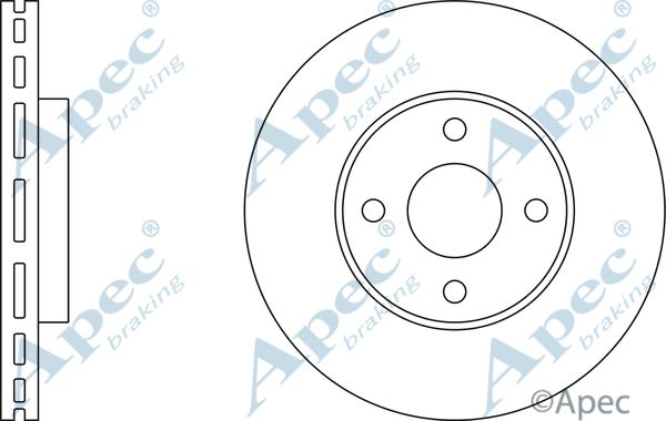 APEC BRAKING stabdžių diskas DSK2487